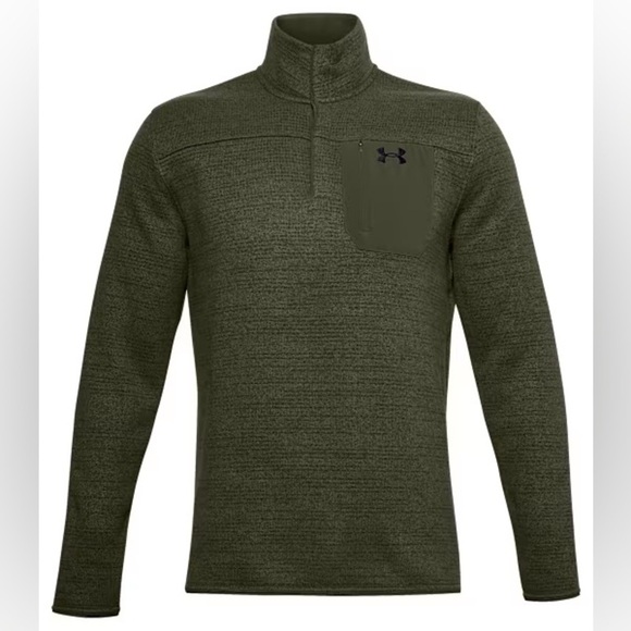 Under Armour Other - Men’s UNDER ARMOUR Specialist Henley sweater pullover- dark green. Size medium